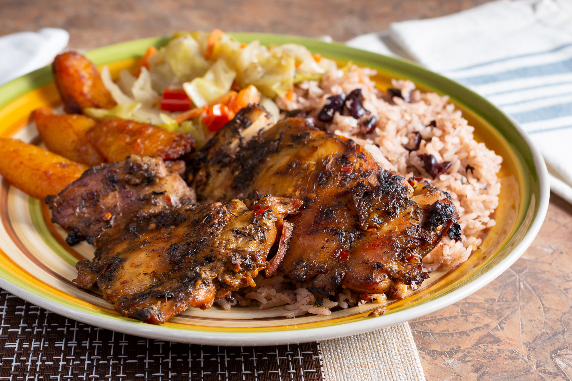 Jerk chicken plate